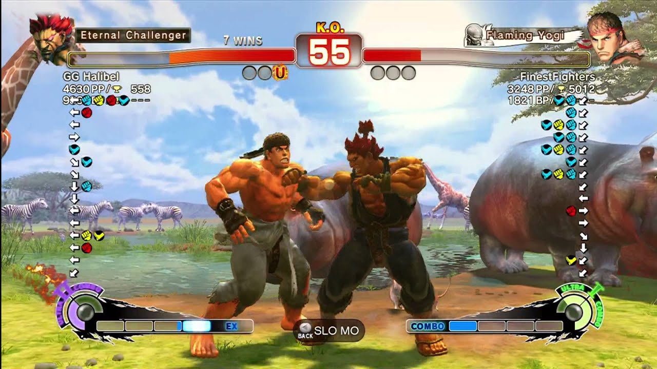 GG Halibel [Akuma] vs FinestFighters [Ryu] SSF4 Arcade Edition Endless Battle
