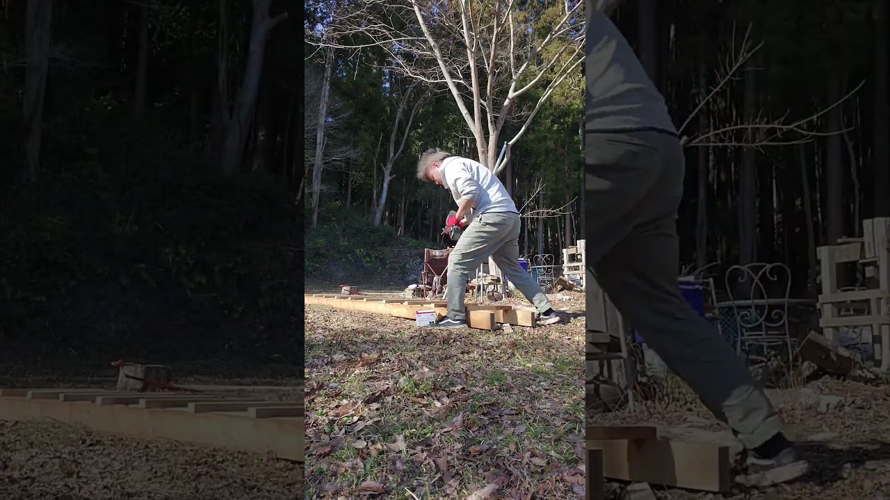 蔵を修理しょう!!!!!壁、登れねぇ～ #キャンプ #蔵修理 #diy