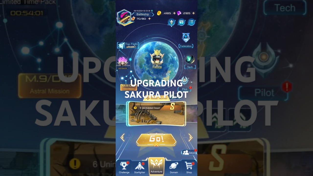 Upgrading Sakura Pilot with Shards Star Force Tutorial Strategy Guide