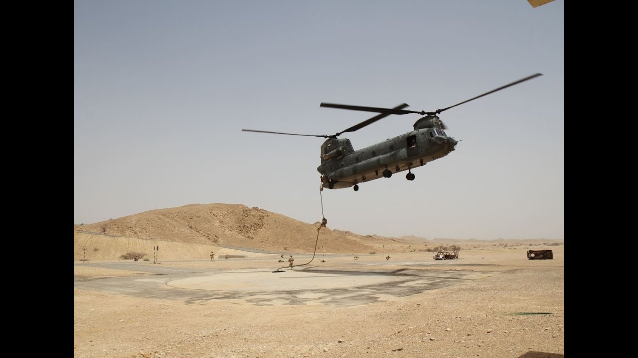 ROKARMY Specialforce Desert Fastroop training POV - MH-47 - YouTube