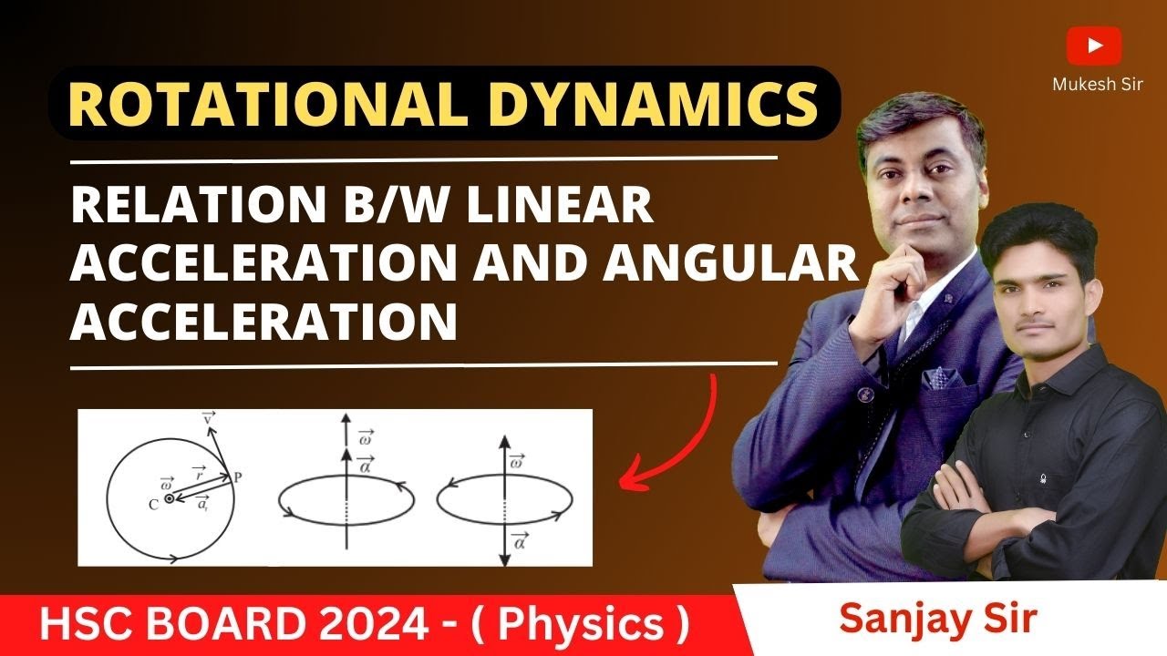 Rotational Dynamics | Relation b/w linear acceleration and angular ...