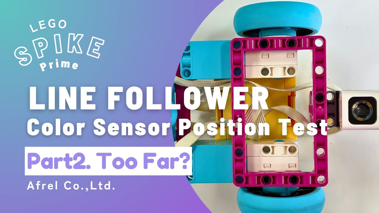 LEGO SPIKE Prime【Part 2:Too Far？】Best Sensor Position for Line Tracing ...