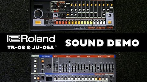 Roland TR-08 & JU-06A - SOUND DEMO (No Talking)