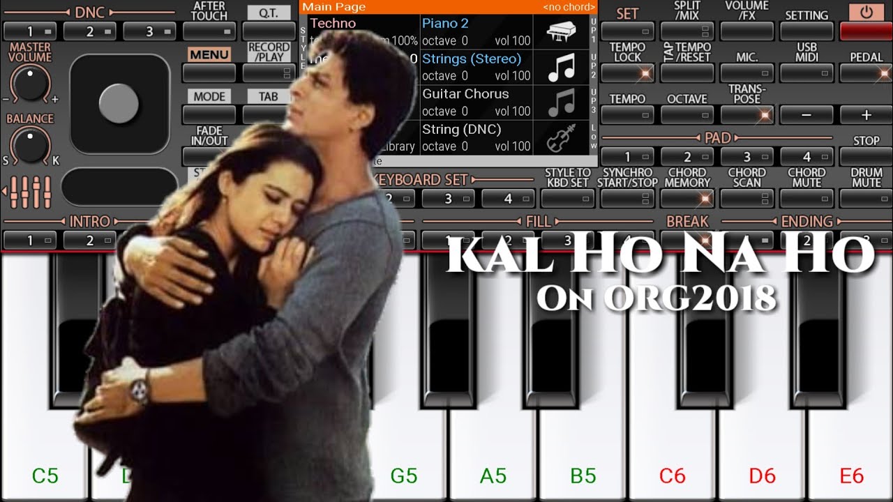 Kal Ho Na Ho Title Track- On ORG 2018 | Piano Tutorial | ORG PIANO LESSONS
