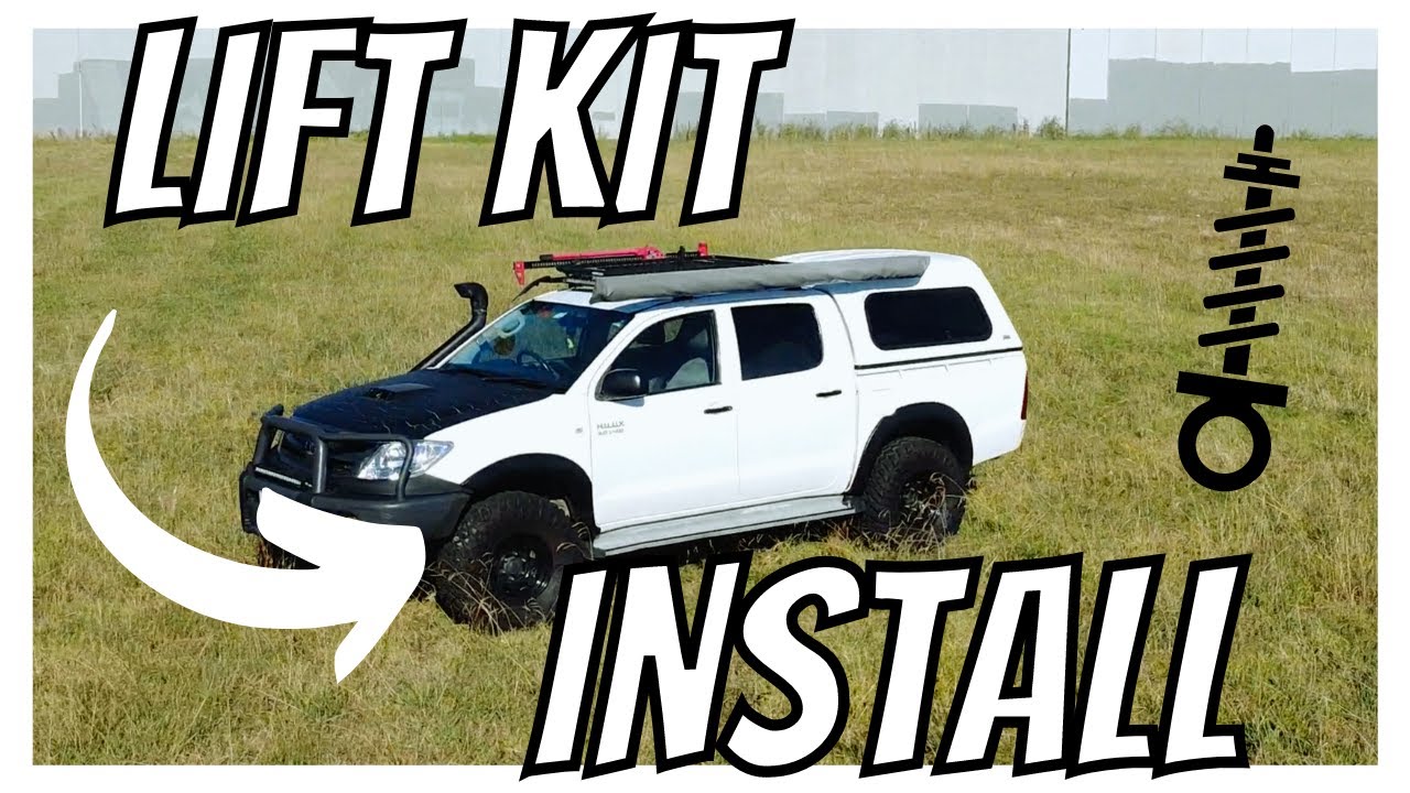 INSTALLING a LIFT KIT into the HILUX build KUN26R N70 Tacoma | The Shed Sesh