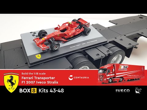 MINIATURE CAMION SEMI Remorque Iveco Stralis Scuderia Ferrari F1 New