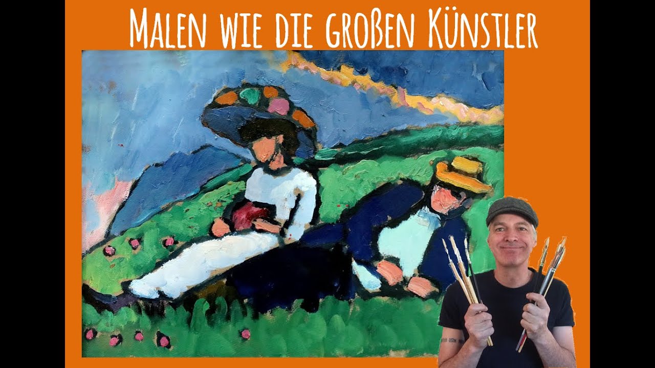 🎨🖌️ | Expressionistisches Meisterwerk in Acryl: Gabriele Münter - Jewlensky und Werefin | Tutorial