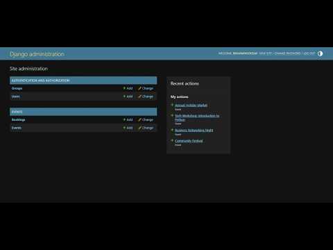 Django EventHub Web Application - CSE 310 Module 1