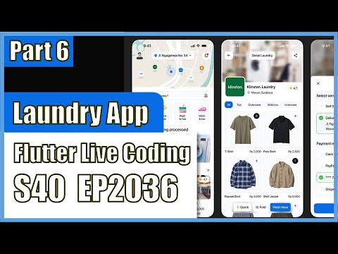 [Flutter] Flutter Live Coding EP2036 (Laundry App UI Part 6) - YouTube