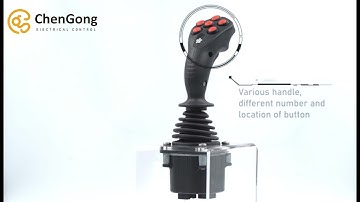 Hand Grip Hall Effect Joystick with Buttons