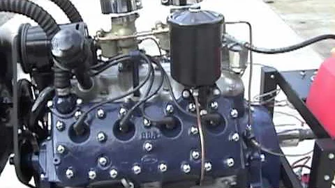 8BA Flathead Engine Running