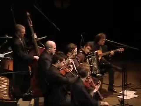 A seven piece version of Parisota Hot Club plays 