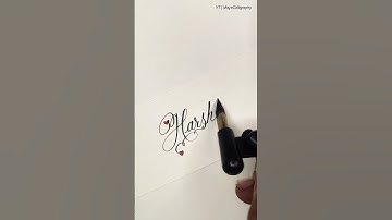 Comment Your Name | Harsh in cursive #calligraphy #handwriting #shortsfeed #shorts