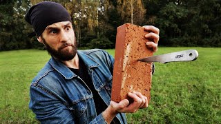 Throwing Knife vs Brick (Will it Break?)