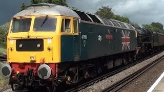 Union Flag 47580 With Black 5 44932 At Hook On 5Z36 Ecs