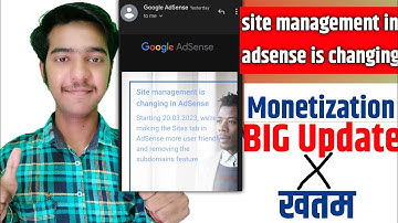 Site management in AdSense is changing | site management in adsense is changing inbox