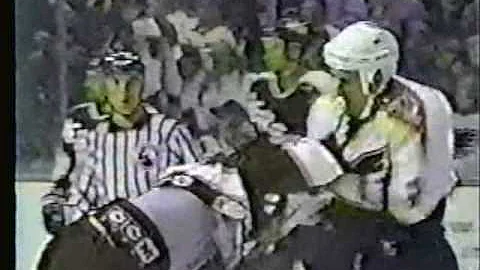 AHL: Dave MacIsaac vs Brian Corcoran 10/26/97