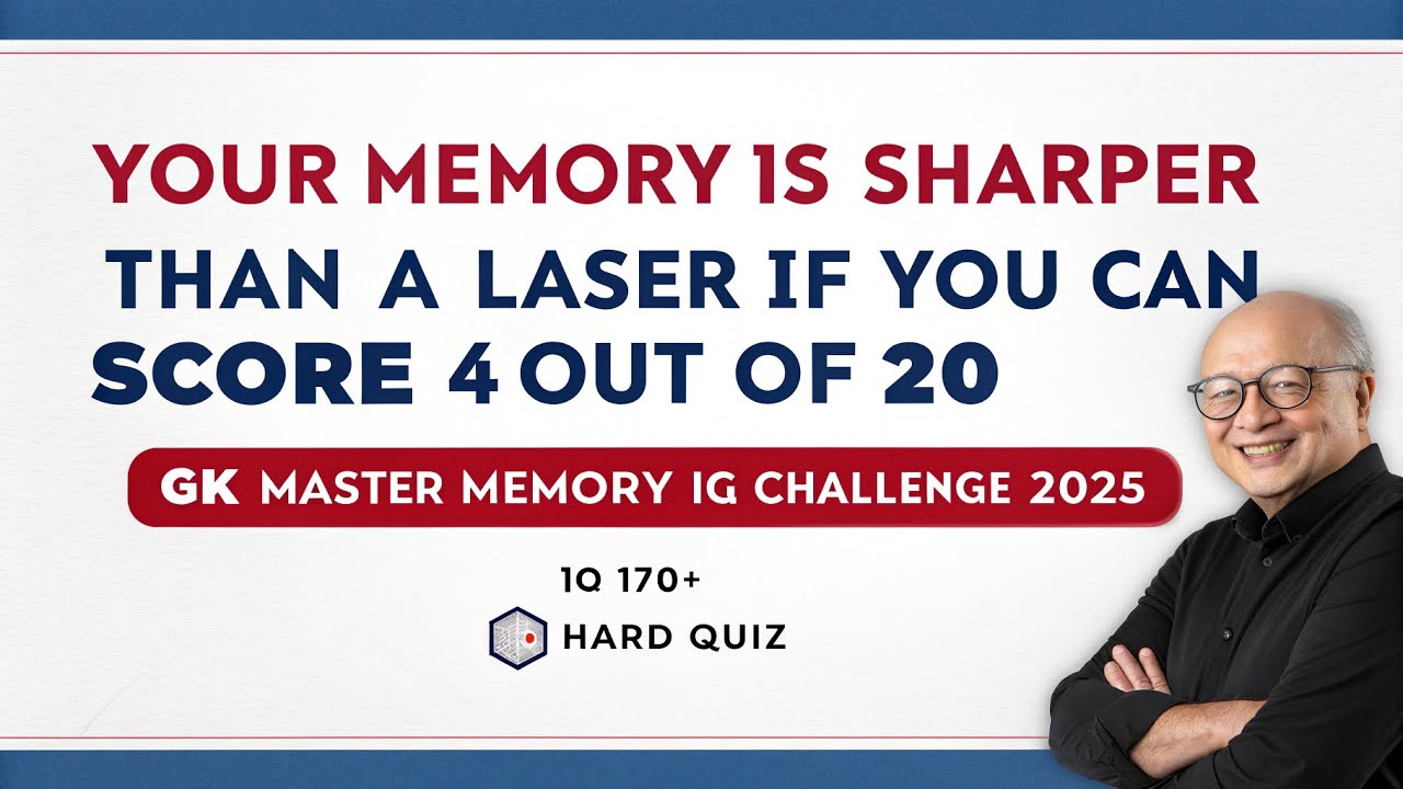 YOUR MEMORY IS SHARPER THAN A LASER IF YOU CAN SCORE 4 OUT OF 20|GK Master| Memory IQ Challenge 2025