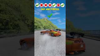 move car challenge | James bond car vs Brian O'Conner car | game x drive #shorts #drivingchallenge