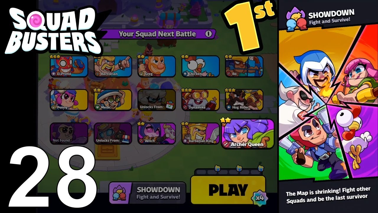 Squad Busters - Walkthrough Gameplay Part 28 - Showdown - Archer Queen power