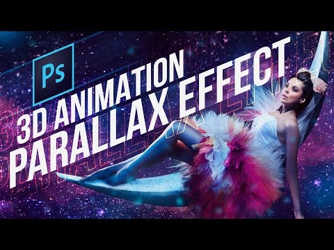 Photoshop CC D Animation Parallax Effect Tutorial (Very cool!)