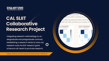 CAL SLIIT Collaborative Research Project | Faculty of Computing | SLIIT | Reviewing Research 2021