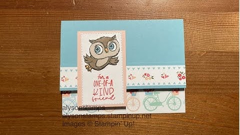 Quick and Easy Fold Back Card Stamping Tutorial Technique Tuesday