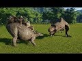 Stegosaurus(Fully Modified) VS All Carnivores - Jurassic World Evolution