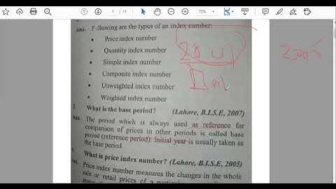 index number i.com part 2 lecture 1 definitions