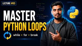 Master Python Loops in One Video 🔥 | With Projects & Notes | #3
