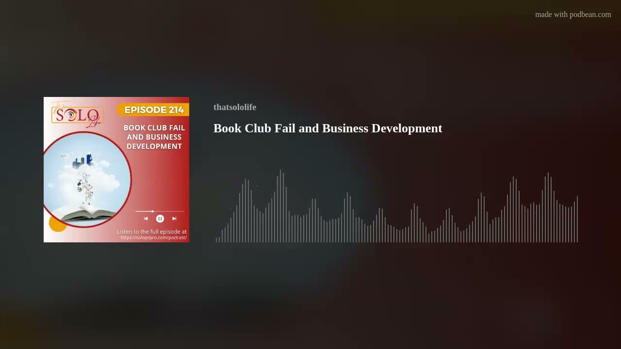 Book Club Fail and Business Development Book Club Fail and Business Development