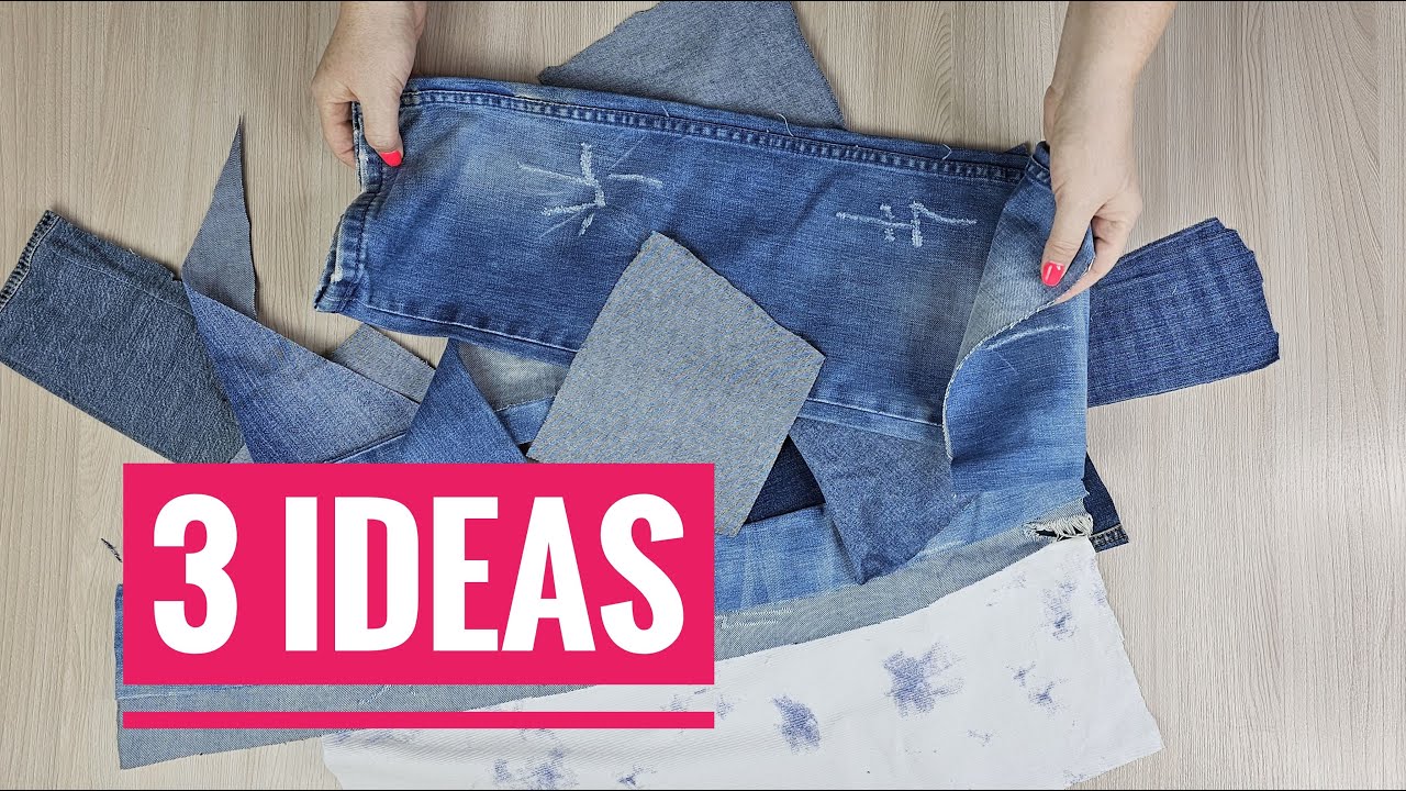 3 Простые Идеи из остатков старых Джинсов/Лоскутное шитье