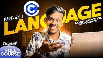 C language Full Tutorial for Beginners in Telugu[Part -4] | C language Full Course in Telugu