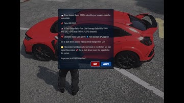 FiveM Insurance System + Roadside | Works with ESX, QBCore & Qbox | NPC Claims, Deductibles & NCB!