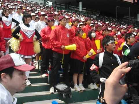 宮崎西　2012センバツ応援　愛工大へエールの交換