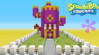 Minecraft: How To Make Mrs Puffs House Spongebob Squarepants Tutorial
