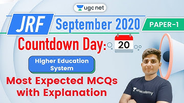 08:00 AM - JRF UGC NET Paper 1 | Higher Education System by Shiv Meena | Most Expected MCQs
