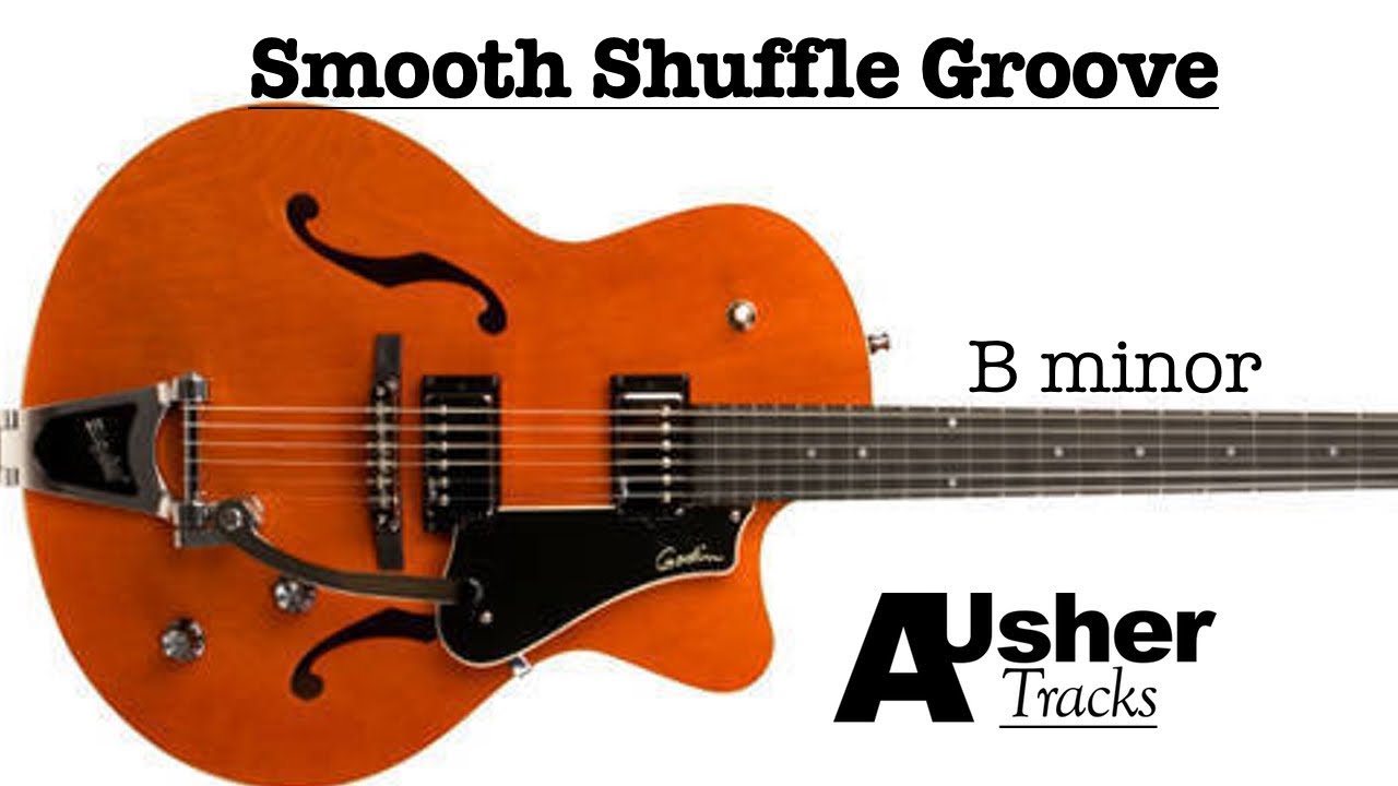 Smooth Shuffle Groove B minor Guitar Jam Track YouTube