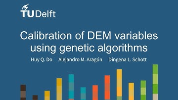 A calibration framework of DEM variables using genetic algorithms