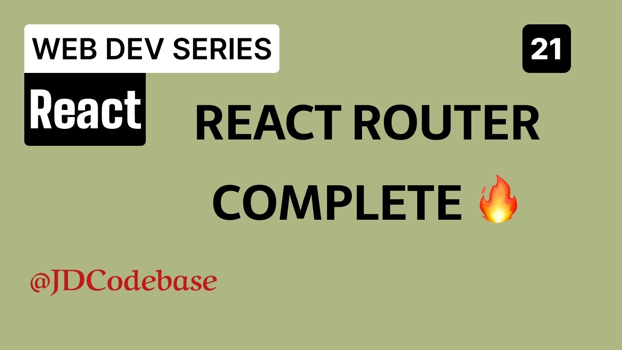 React Router Complete Tutorial for Beginners | BrowserRouter, Routes ...