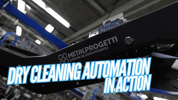 Metalprogetti Conveyor & Autobagger System at Model Cleaners | Automated Dry Cleaning Workflow