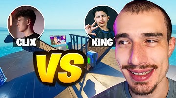 Reacting to CLIX vs KING 1v1...