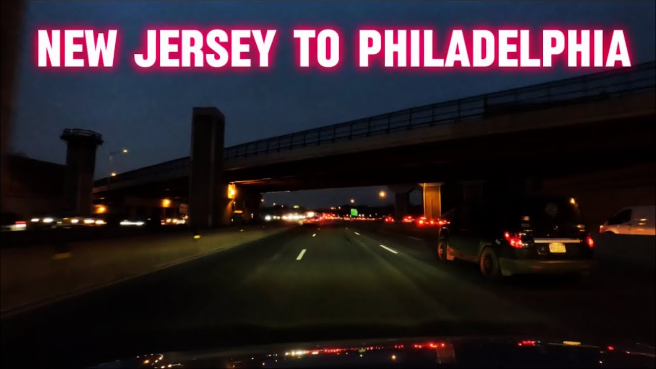 DRIVING 295 N - 676 NORTHBOUND FROM NJ TO PHILLY 