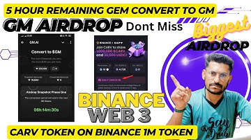 GM Ai Withdrawal Season1 Airdrop Claim | Binance Web3 Wallet Airdrop | Earn Free Curv Protocol Token
