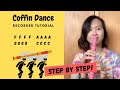 Easy Coffin Dance Astronomia Meme song Recorder Tutorial - Step by Step (Flauta)