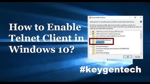 How to enable the Telnet Client in Windows 7/8/10-in [hindi]