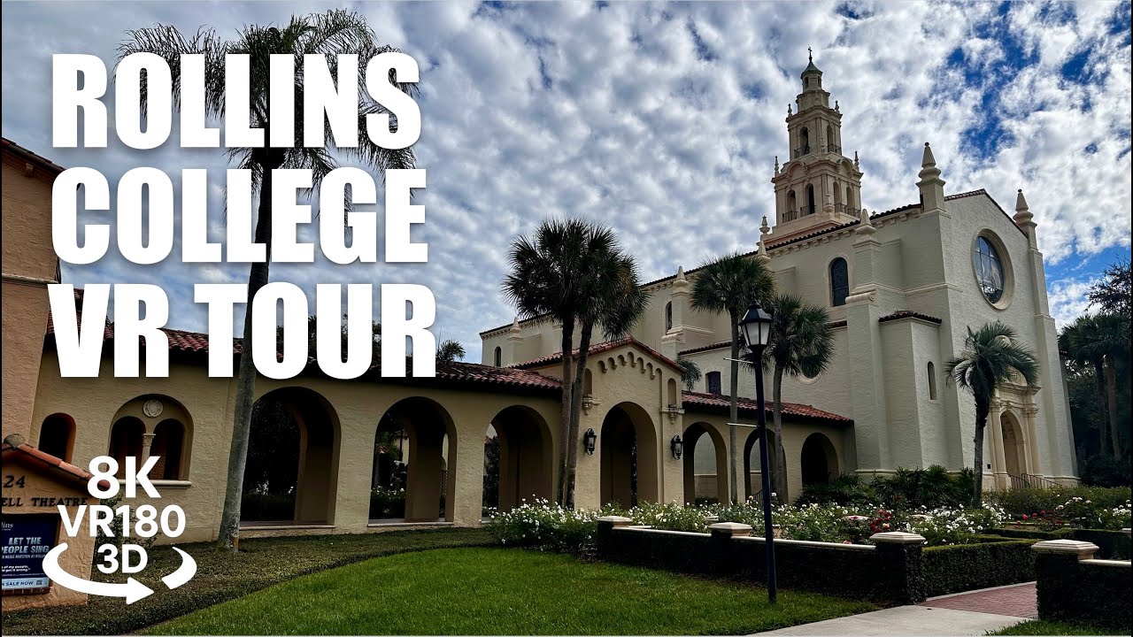 Rollins College VR Tour VR180 8K 3D, Winter Park FL. Scenic Lakefront ...