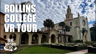 Rollins College VR Tour VR180 8K 3D, Winter Park FL. Scenic Lakefront Campus Tour, VR视频 8K 3D動画 VR旅行
