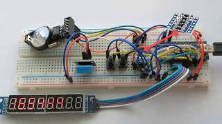 Часы с датчиком температуры и влажности воздуха - Arduino (FlProg)