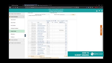 mySDCCD - How to submit grades